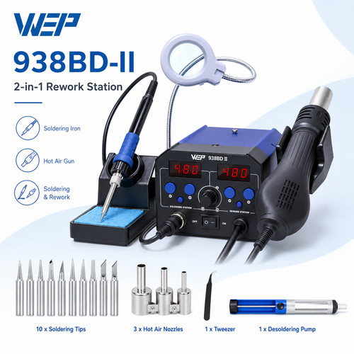 Wep 938bd soldering station - wep,