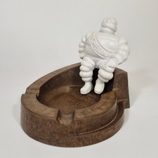 Vintage Michelin Tyre Man Bibendum Bakelite Ashtray With Figure A/F