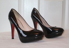 Gorgeous ladies black patent court shoes from GOFC, size 5 (Eur 38) - BNWOB
