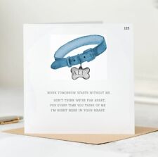 Personalised Pet Loss Sympathy Card, Pet Bereavement Card, Pet Death  Any Names