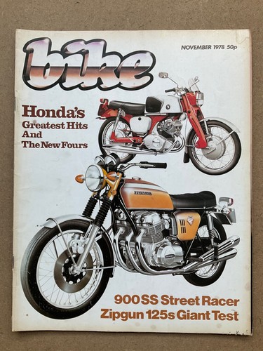 Bike magazine november - magazine, 1978