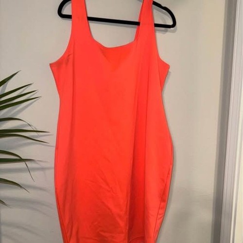 Love neon orange sleeveless - love,