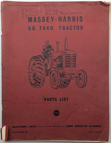 Vintage massey harris 744d - vintage,