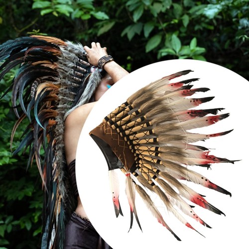 Chief indian feather headdress - indian,