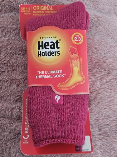 Pink heat holders socks - pink,