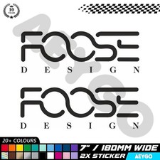 2x FOOSE Vinyl Stickers Decal