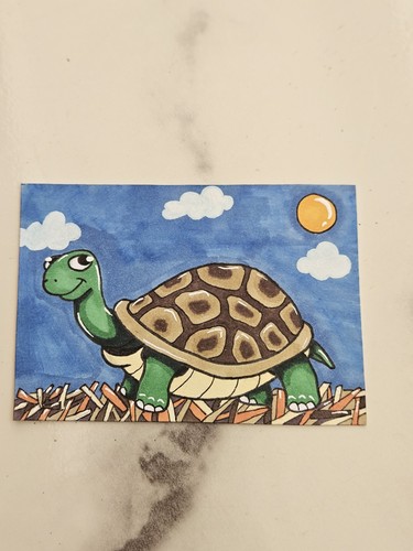 Aceo original alcohol art - original,