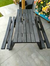  Heavy duty recycled plastic picnic bench.