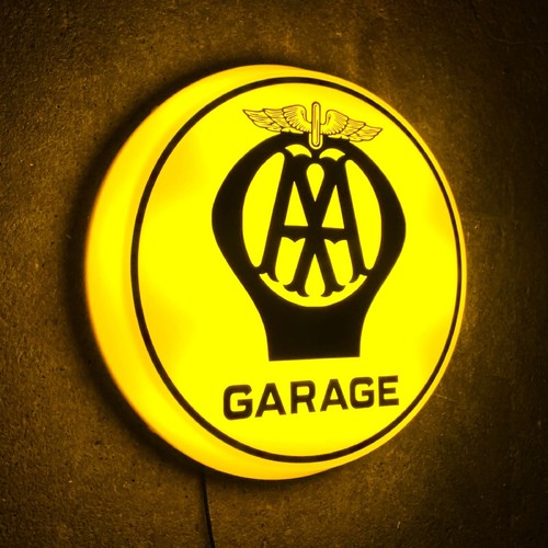 Garage led wall light sign - light,