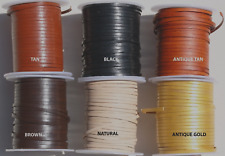 FLAT Leather cord 3MM or 5MM -
