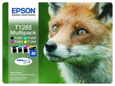 Genuine epson fox T1285  multi pack Ink Cartridges for Epson Printer Original