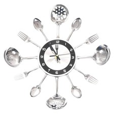 Kitchen Cutlery Wall Clock