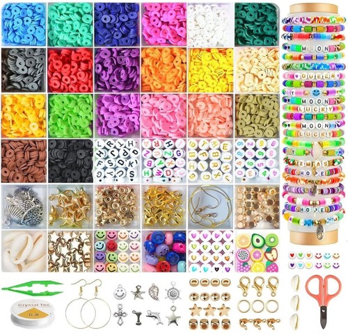 Clay beads bracelet making - clay,