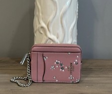 COACH Zip Card Case Star Print
