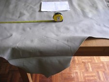 Pale Grey  Leather part Hide Approx 15 sq feet   1.50m  x 1m x 1mm  grain