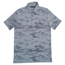 Travis Mathew Beachside Golf Stealth Polo Shirt Camo Grey Size Medium