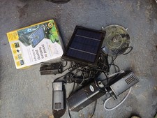 Solar Panel Powered Water Feature Pump Garden Pool Pond Fish Aquarium Fountain !