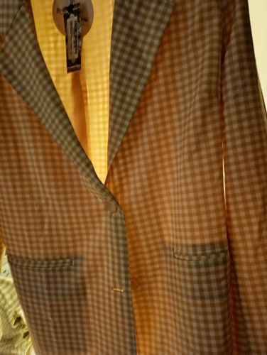 Boohooman beige white check - boohooman, beige/white