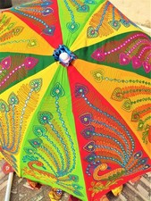 Vintage Garden Decorative Large Umbrella Sun Shade Cotton