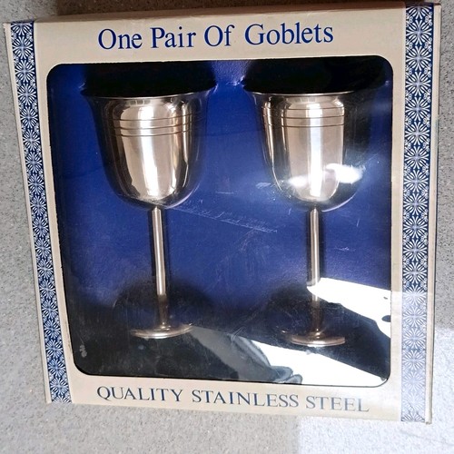 Stainless steel silver stemmed - silver,