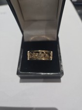 Masonic Band Ring 9ct Gold