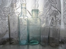 5x VINTAGE OLD ANTIQUE CHEMIST