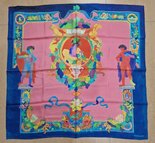 Versace caravaggio print silk - versace,