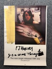 UBER COOL RARE VINTAGE 72x51CM DBL SIDED RECORD STORE POSTER - P J HARVEY (2004)