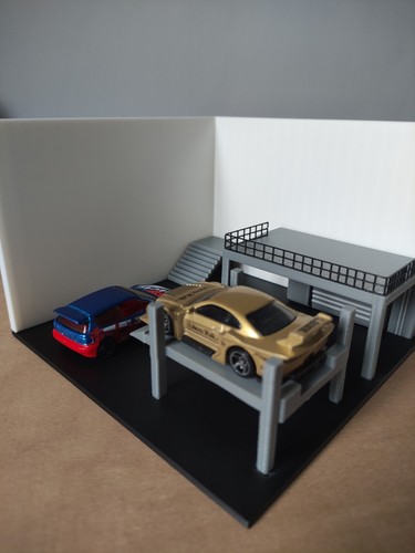 Model miniature garage - 3d, of