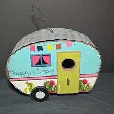 Retro Happy Camper Birdhouse