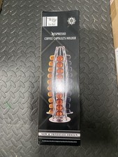 40 Nespresso Coffee Capsules Pod Holder Tower Storage Rotating 360° Stand Chrome