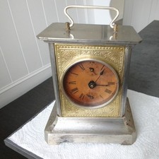Antique/Vintage German Blessing Brand Key Wind  Musical Alarm Clock. Working .