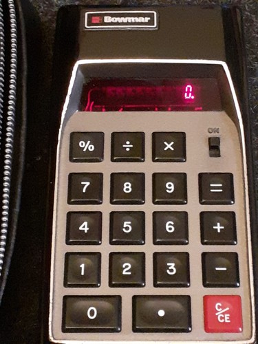 Bowmar led calculator - bowmar,
