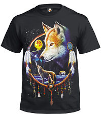 DREAM CATCHER T-Shirt/Native American/Wolf/RedIndian/Biker/Unisex/Xmas Gift/Top 