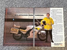 Rare Collectable 1988 Magazine Advert Picture Kawasaki GTR1000 Motorbike Ad 80's