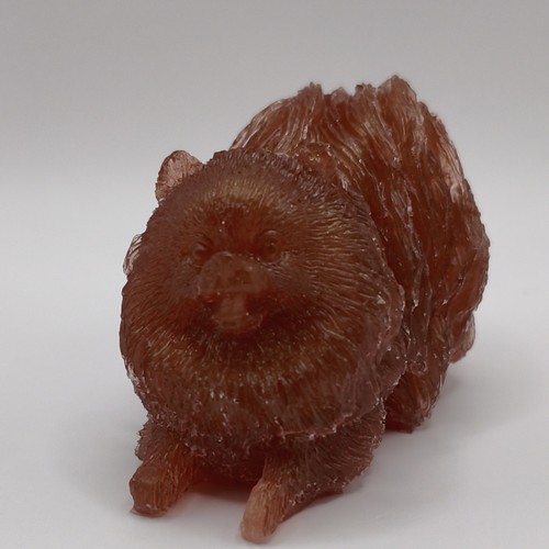 Homemade resin pomeranian - pomeranian, dog