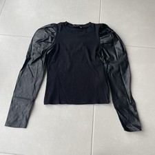 Zara Black Faux Leather Sleeve