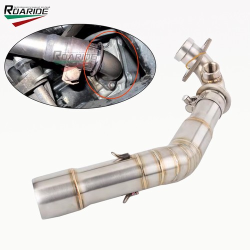 Motorcycle exhaust front link - exhaust,