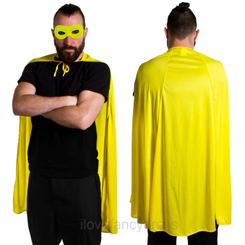 Yellow adult superhero cape - adult, +