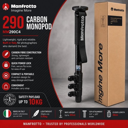 Manfrotto 290 mm290c4 carbon - manfrotto,