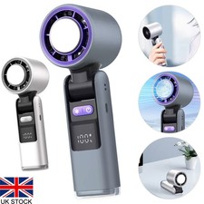 Handheld Small Fan USB High Wind Turbo Electric Fan Portable W/ Ice Compress UK