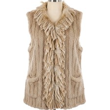 Vtg Mitchies Rabbit Fur Vest
