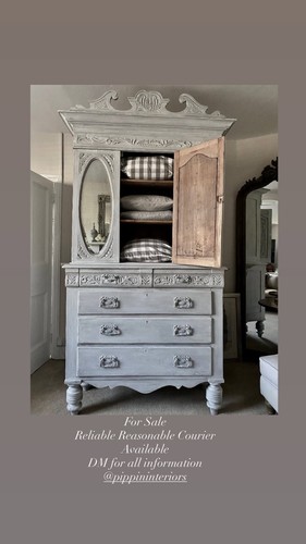 Antique victorian linen - victorian, press