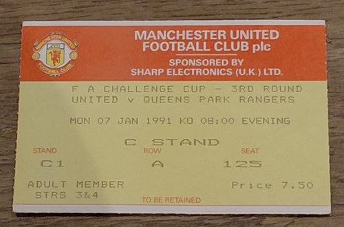 Ticket stub manchester united - ticket,