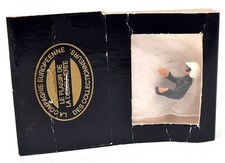 F.F Models 1/43 - F1 Racing Driver Seated White Helmet Grey Metal Model Figurine