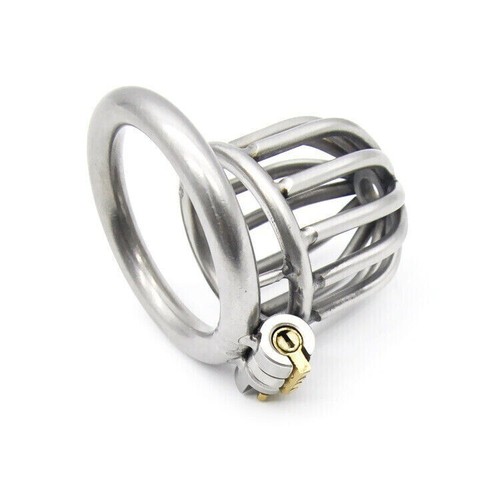 Male stainless steel chastity - stainless,