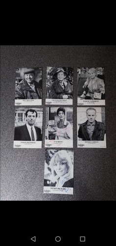 Eastenders signed cast cards - cards,
