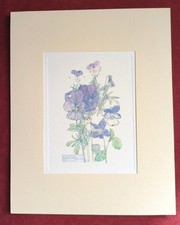 Charles Rennie Macintosh Print Wild Pansy & Wood Violet CRM