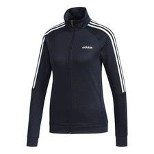 ADIDAS Womens Navy Blue & White 3 Stripe Tracksuit Jacket Ladies Large BNWT