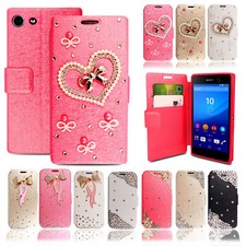 For Sony Xperia Z5 Z3 Compact M5 M4 M2 E4g Premium Leather Flip Case Cover